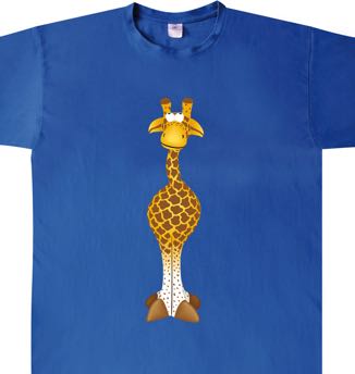 T-Shirt-Giraffe-hellblau