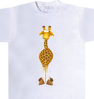 T-Shirt-Giraffe-weiss