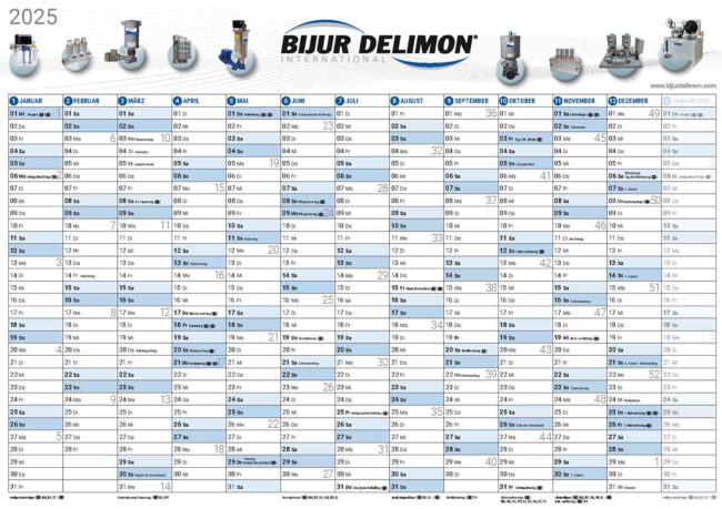 Bijur Delimon Jahreswandplaner 2025 Bijur Delimon Jahreswandplaner 2025