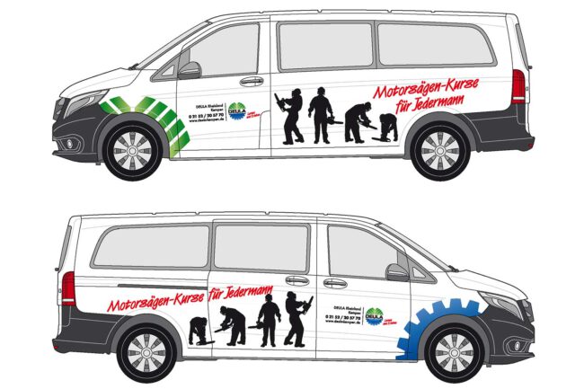 DEULA Mercedes Vito Motorsägen-Kurse für Jedermann