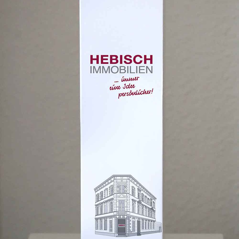 HEBISCH Immobilien Flaschenkarton