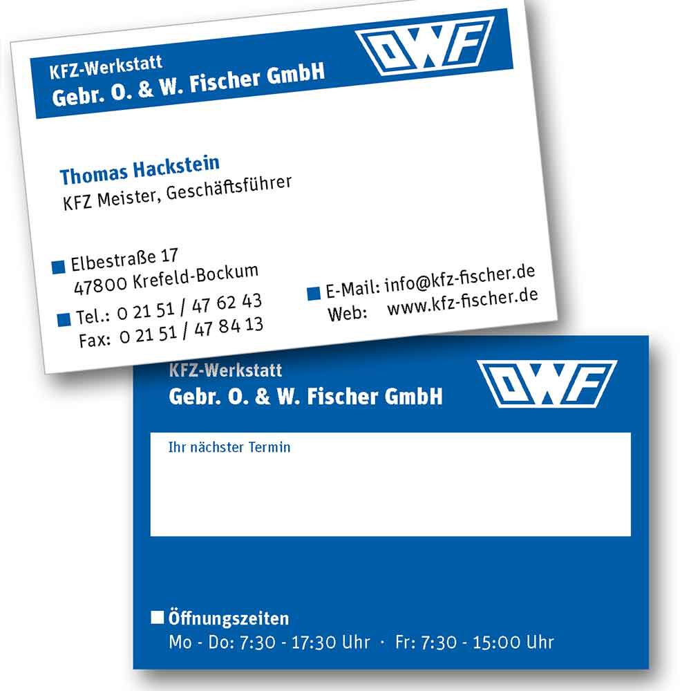 Gebr. O. & W. Fischer GmbH Visitenkarten