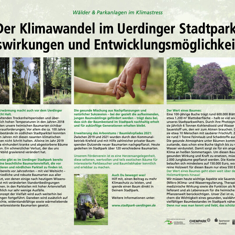 Stadtpark Schautafel Klimaschutz