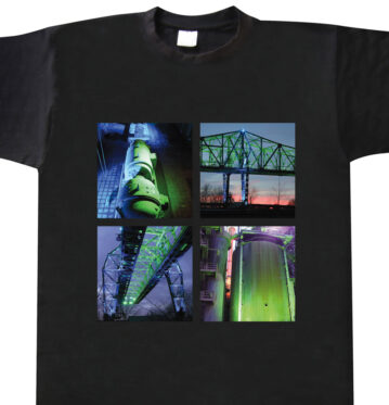 T-Shirt Landschaftspark Illumination grün