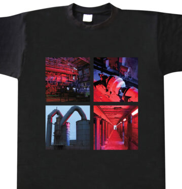 T-Shirt Landschaftspark Illumination rot